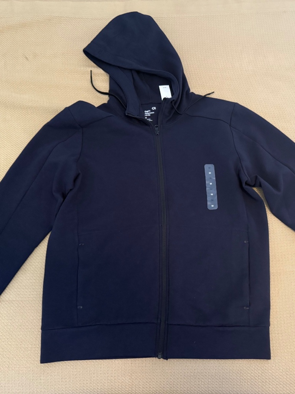 Gap Fit Performance Classic Navy Hoodie Mens Size M BRAND NEW